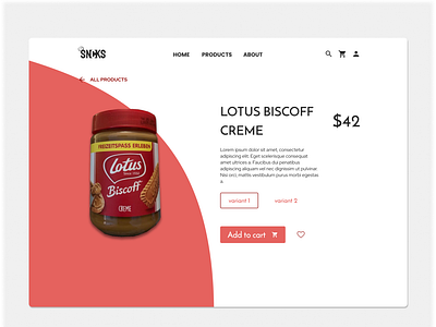 Product page DailyUI #012