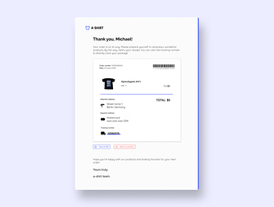 Email receipt. Daily UI #017 daily ui dailyui email email receipt