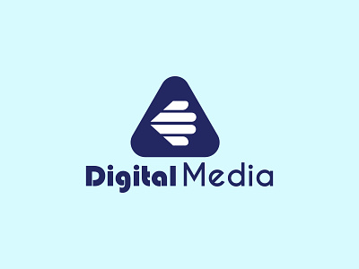Digital media logo branding digital lgo digital media logo flat logo icon design logo design minimalist logo design vector