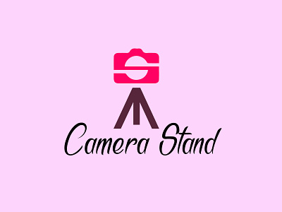 Camera stand logo branding business logo camera camera logo camera stand logo icon design illustration logo design minimalist logo design vector youtube logo