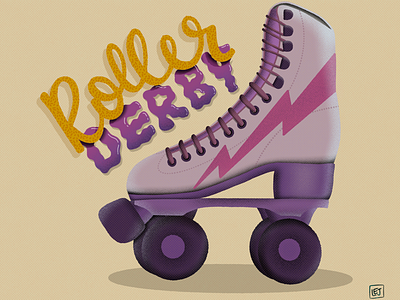 Roller Derby art digitalart rollerderby procreate