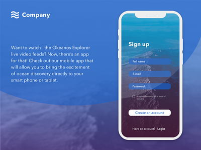 #Daily UI/001 app design dailyuichallenge minimal mobile app screen sign up simple design ui ux design web design