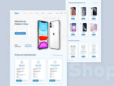 #Qubstudio 4 Internship eCommerce/Day 6 ecommerce iphone landing page store ui ux webdesign website