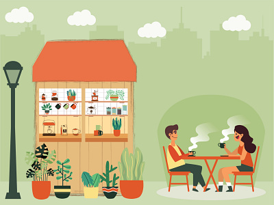 Coffee Shop Illustration