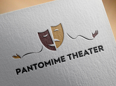 Pantomime Theater Logo branding idenity illustraion logo logodesign logotype theatre