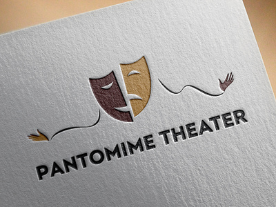 Pantomime Theater Logo branding idenity illustraion logo logodesign logotype theatre