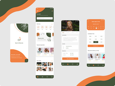 Beauty Center App Design