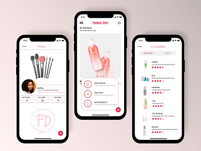 Re-Design Beauty App app beauty beauty product design iphoneapp iphonex review app ui ux