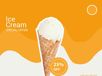 Ice cream Facebook advertisement