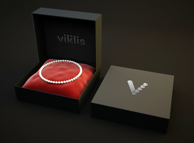 Vikilis branding graphic design jewelry logo