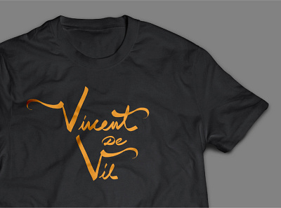 Vincent De Vil 3d animation branding design graphic design hand written icon illustration logo motion graphics script signature logo t shirt typography ui ux vector