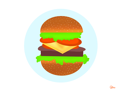 Burger😋 art direction burger design illustration