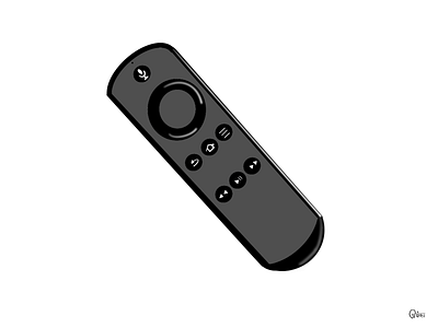 Fire TV Stick Remote design flat illustration remote