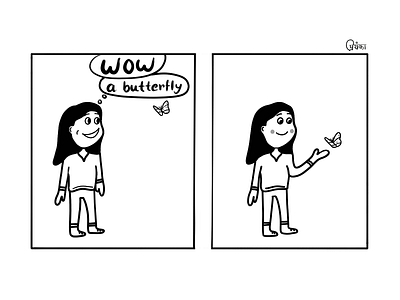 Butterfly butterfly character comics illustration storytelling