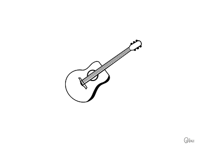 Guitar 🎸 branding design guitar icone illustration product design ui ux