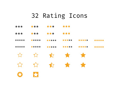 Rating icon pack