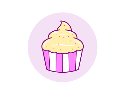 Cupcake branding cake creative cupcake design food illustration icon illustration logo sweet