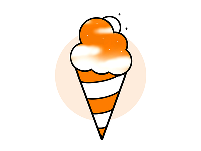 Space Icecream branding design graphicdesign icecream icon illustration illustration art lineart logo simple sky space