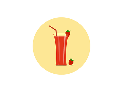 Strawberry juice branding design design art drink fruit illustration illustrator sketch strawberry ui ux