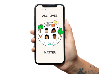 All lives matter! allhands alllivesmatter blacklivesmatter dribbble illustration nature art vector vector illustration vectorart