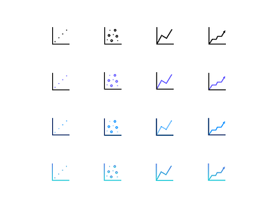 Chart and graph icons