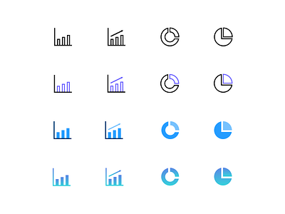 Graph & chart icons app chart design flat icon logo minimal svg ui ux web