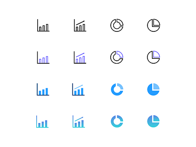 Graph & chart icons