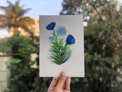 watercolor flower