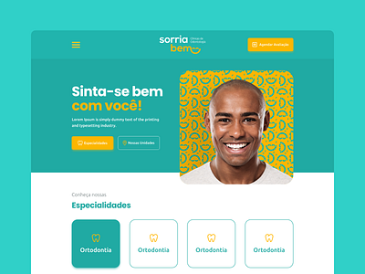 Sorria Bem - Website adobe xd branding clinic dental dentist design elementor figma graphic design logo odontology smile ui ui design ui designer web design website wordpress