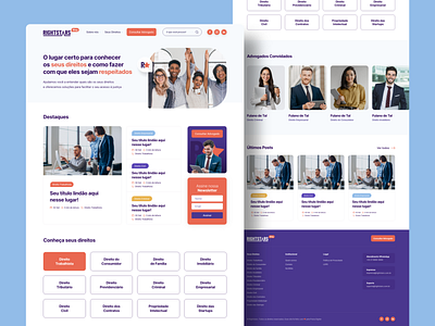 Rightstars - Website | Blog adobe xd attorney design desktop elementor figma modern rights startup ui ux wordpress