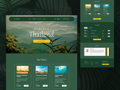 Travel Agency Web Site Concept travel ui webdesign