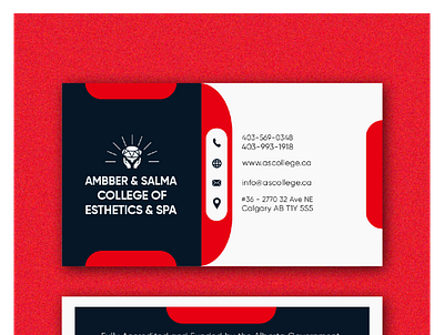 Ambber & Salma Business Cards Creation branding design graphic design