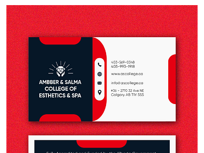 Ambber & Salma Business Cards Creation