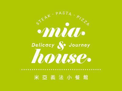 Mia house logo logo restaurant