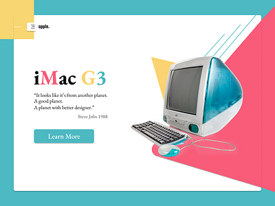 iMac G3 colors design desktop figma history imac steve jobs ui