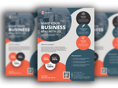Business Flyer bill board branding businesscard design flyer illustration logo rollup typography vector