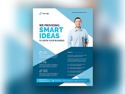 Corporate Flyer a4 advertisement advertising agency best business business flyer clean company corporate corporate flyer creative design flyer handout leaflet magazine marketing modern multipurpose