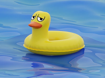 Duck model in blender 🐥