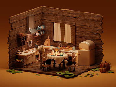 Cozy Kitchen in Blender 3d 3d lllustrations 3d modelling adobe illustrator adobe photoshop animation artblender blender blender 3d blender kitchen cartoon character 3d characters cozy cartoon kitchen creative graphic design kitchen3d modelling modelling art render