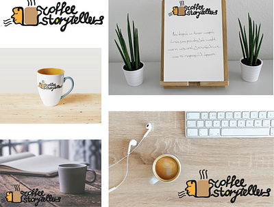 Coffee Storytellers lettering illustrator cc internet lettering logo logo typography wacom tablet