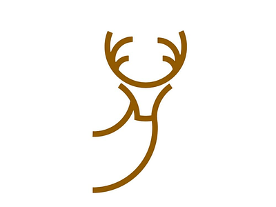 DEER LOGO animal logo deer design geometry logo logo designs logogrid bold logomark logos monostroke
