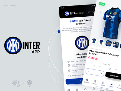 INTER App - UX/UI concept 🔵⚫ app appdesign interfacedesign intermilan italia soccer ui ux