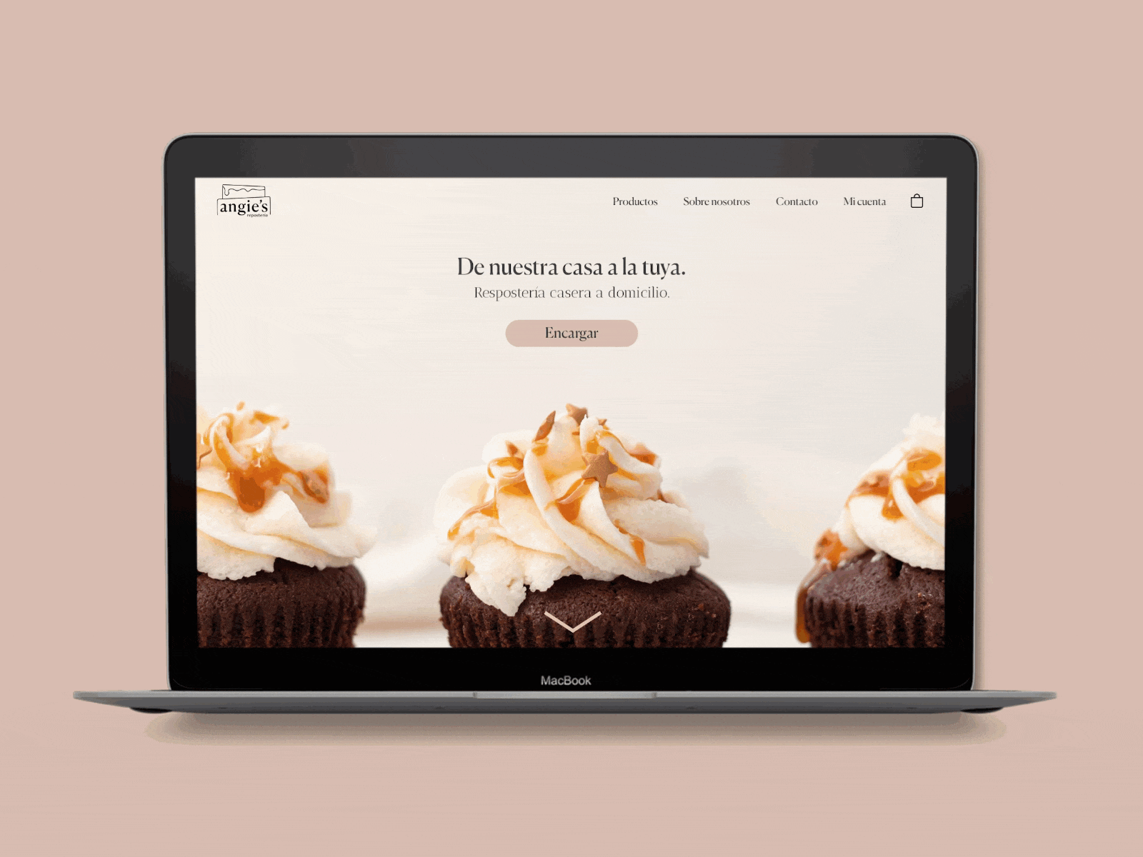 Angie's: Home-made pastries delivery web branding design landing ui ux web