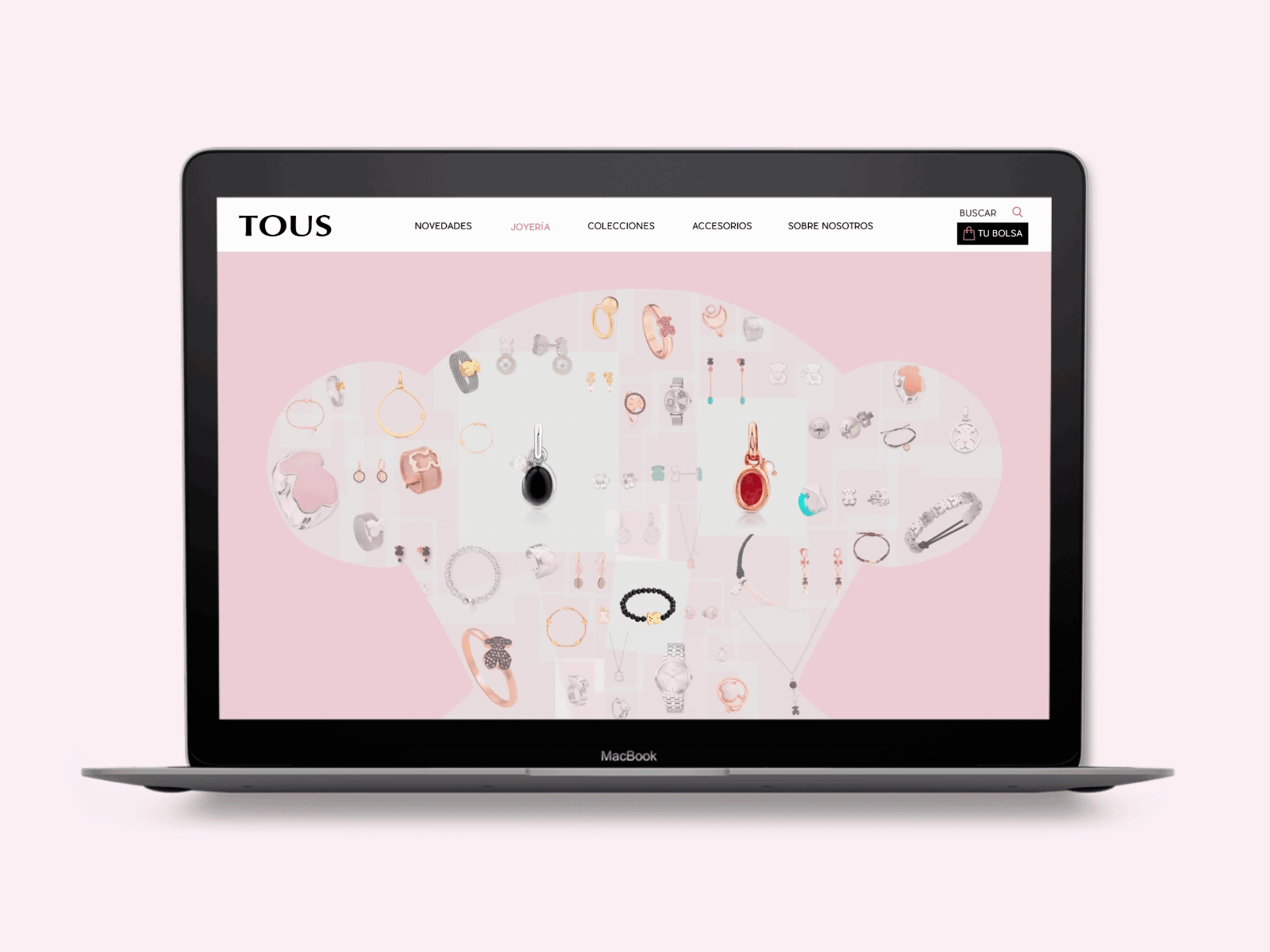 Tous: A different gallery experience for e-commerce design e commerce gallery navigation ui user experience ux web web design