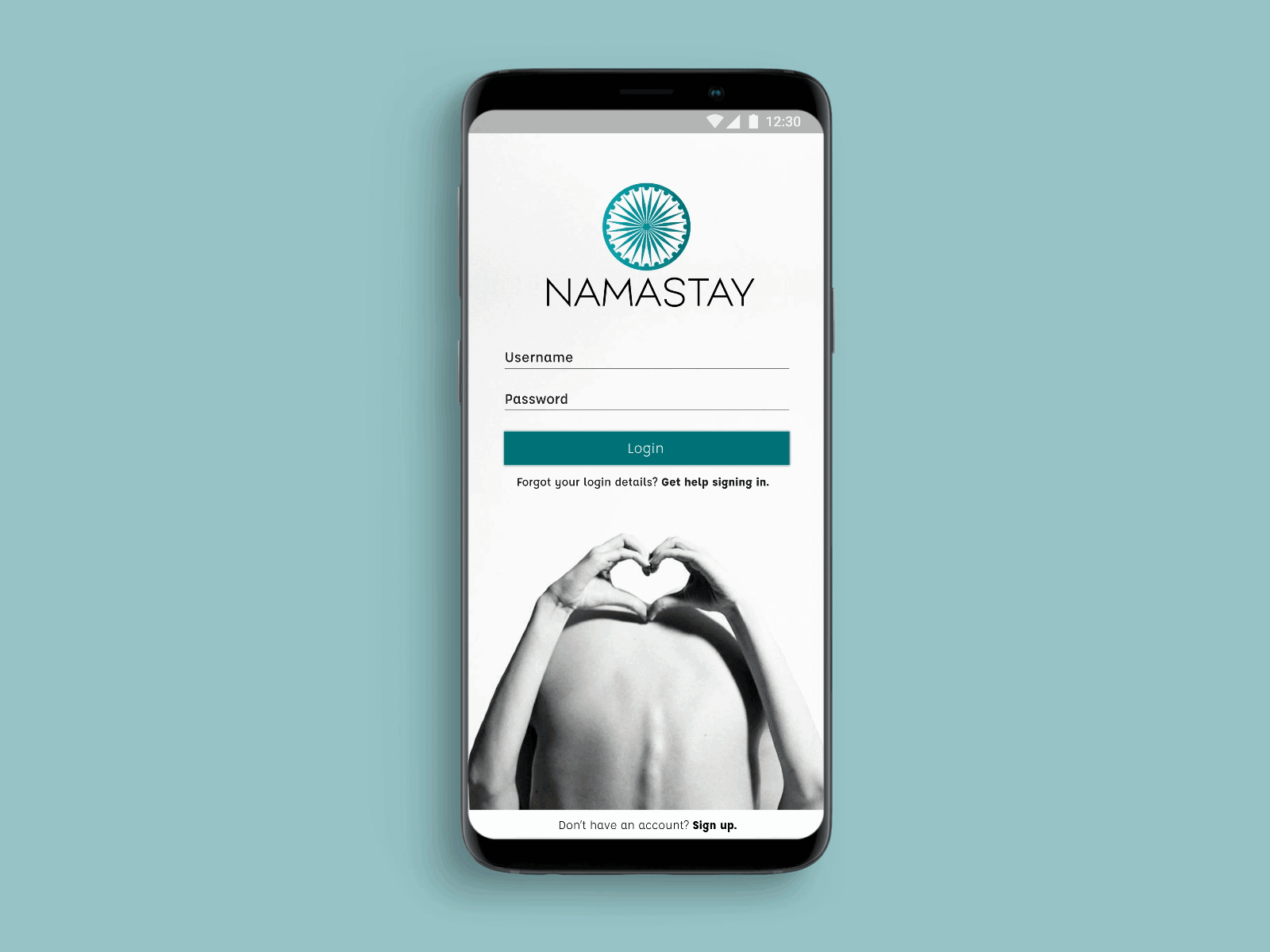 Namastay: Yoga app app branding design mobile app mobile app design ui