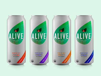 Alive: Energy drink brand app app design branding design graphic design logo mobile app design product design visual identity