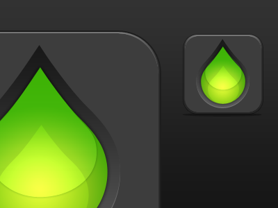Coming Soon... drop fluid green icon iphone app water