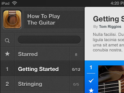 Guitar Icon in Context guitar icon ipad app