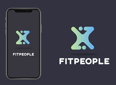 Fitpeople logo design branding design icon illustration logo logo design logo designer logodesign logodesigner typography ui ux web