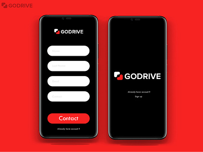 GoDrive app design